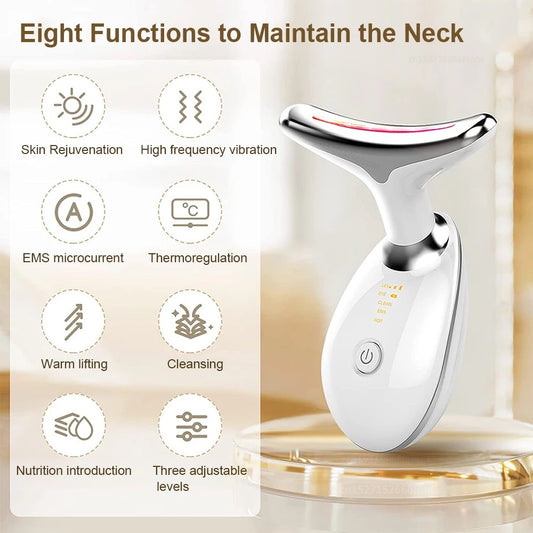 Led Facial And Neck Massager