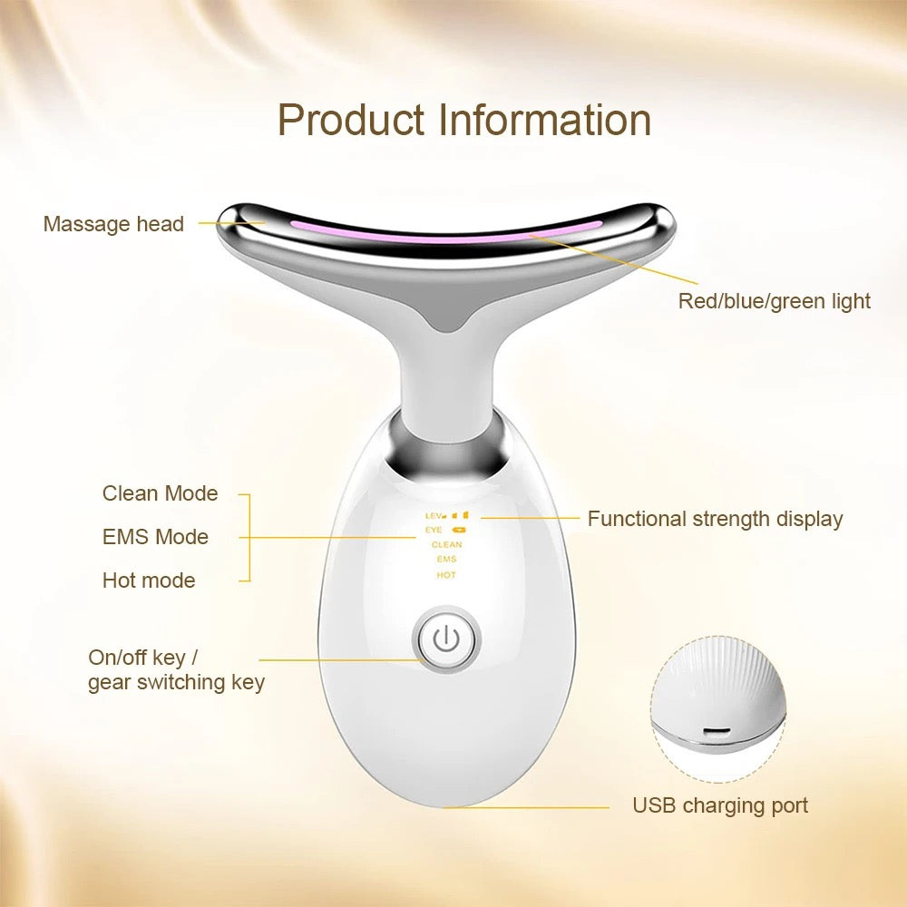 Led Facial And Neck Massager