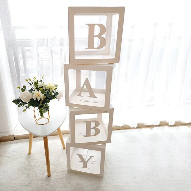 Baby Shower Gender Reveal Decoration Boxes