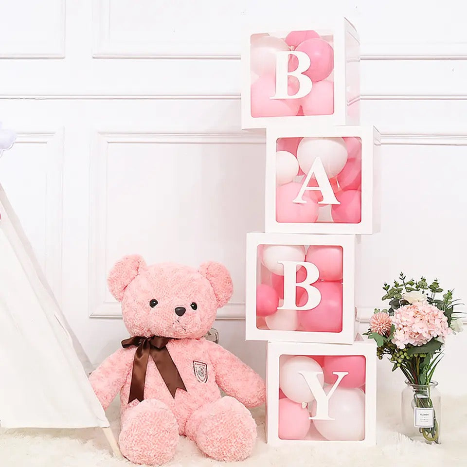 Baby Shower Gender Reveal Decoration Boxes